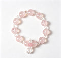 Rose Quartz Round Bead Bracelet