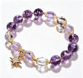 Amethyst Star Charm Bracelet