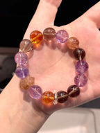 14mm Natural Crystal Bracelet | Gemstone Beaded Bracelet Inspired by Traditional Eastern Wellness Wisdom for Mood & Mindfulness, Unisex