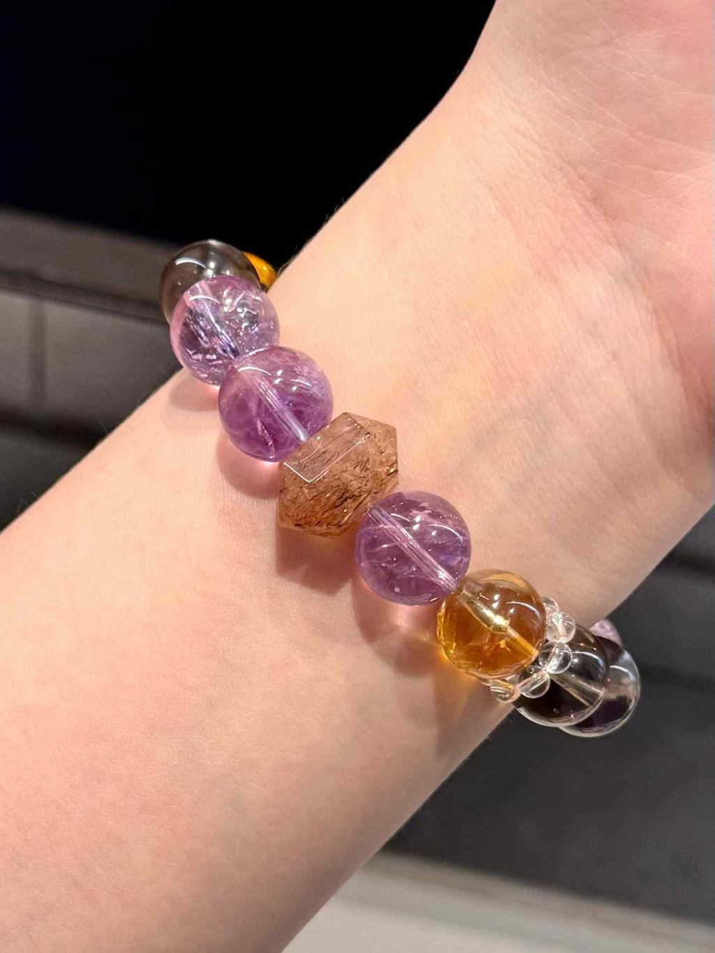 14mm Natural Crystal Bracelet | Gemstone Beaded Bracelet Inspired by Traditional Eastern Wellness Wisdom for Mood & Mindfulness, Unisex