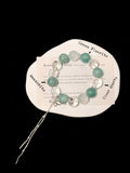 14mm Amazonite, Green Fluorite & Clear Quartz Mixed Bracelet | Natural Handcrafted Beaded Jewelry Rooted in Traditional Eastern Culture