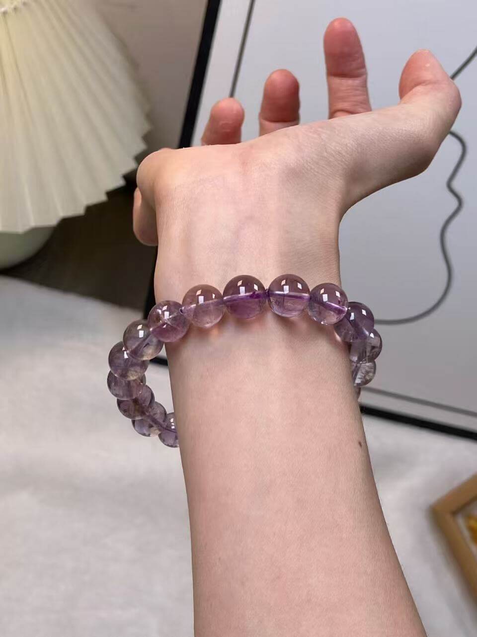 10mm Natural Amethyst Bracelet | Handcrafted Crystal Beaded Jewelry Rooted in Traditional Eastern Culture