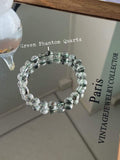 8mm Green Phantom Quartz Bracelet | Handcrafted Natural Crystal Beaded Jewelry Rooted in Traditional Eastern Culture