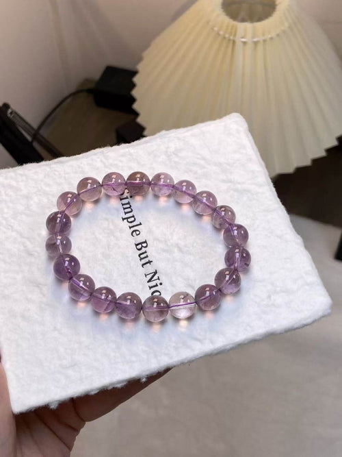 10mm Natural Amethyst Bracelet | Handcrafted Crystal Beaded Jewelry Rooted in Traditional Eastern Culture