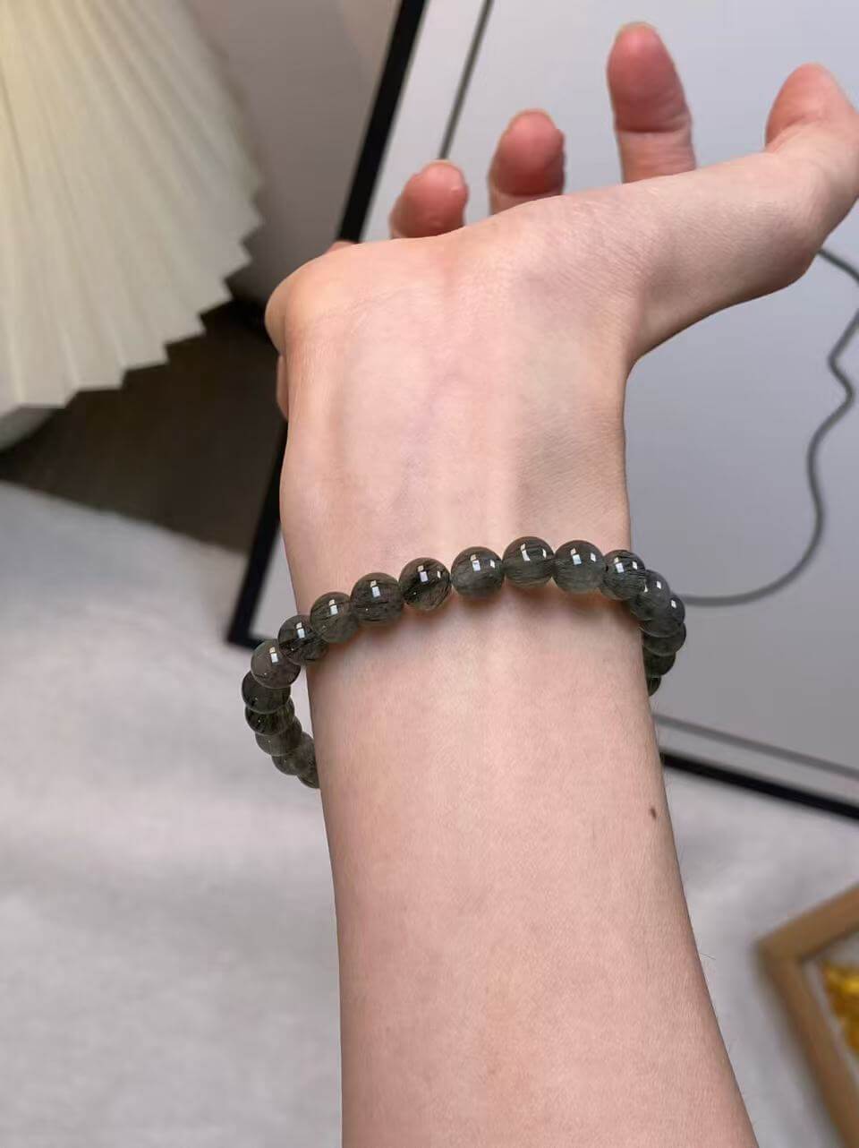 6mm Prasiolite Bracelet | Handcrafted Natural Quartz Beaded Jewelry Rooted in Traditional Eastern Culture
