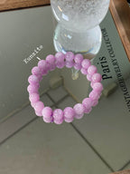 9mm Natural Kunzite Bracelet | Handcrafted Delicate Purple Gemstone Beaded Jewelry Rooted in Traditional Eastern Culture