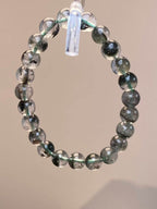 8mm Green Phantom Quartz Bracelet | Handcrafted Natural Crystal Beaded Jewelry Rooted in Traditional Eastern Culture