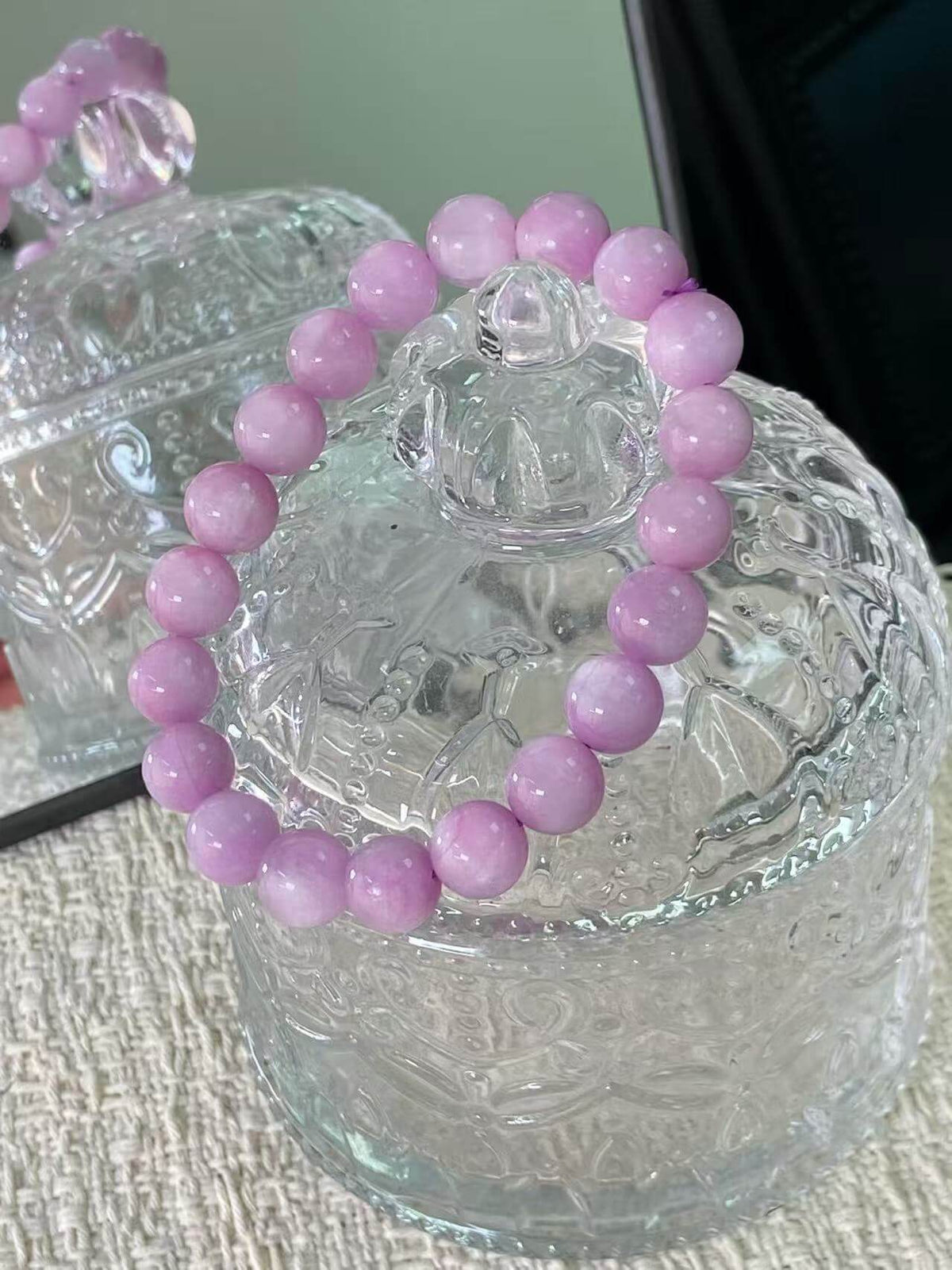 9mm Natural Kunzite Bracelet | Handcrafted Delicate Purple Gemstone Beaded Jewelry Rooted in Traditional Eastern Culture