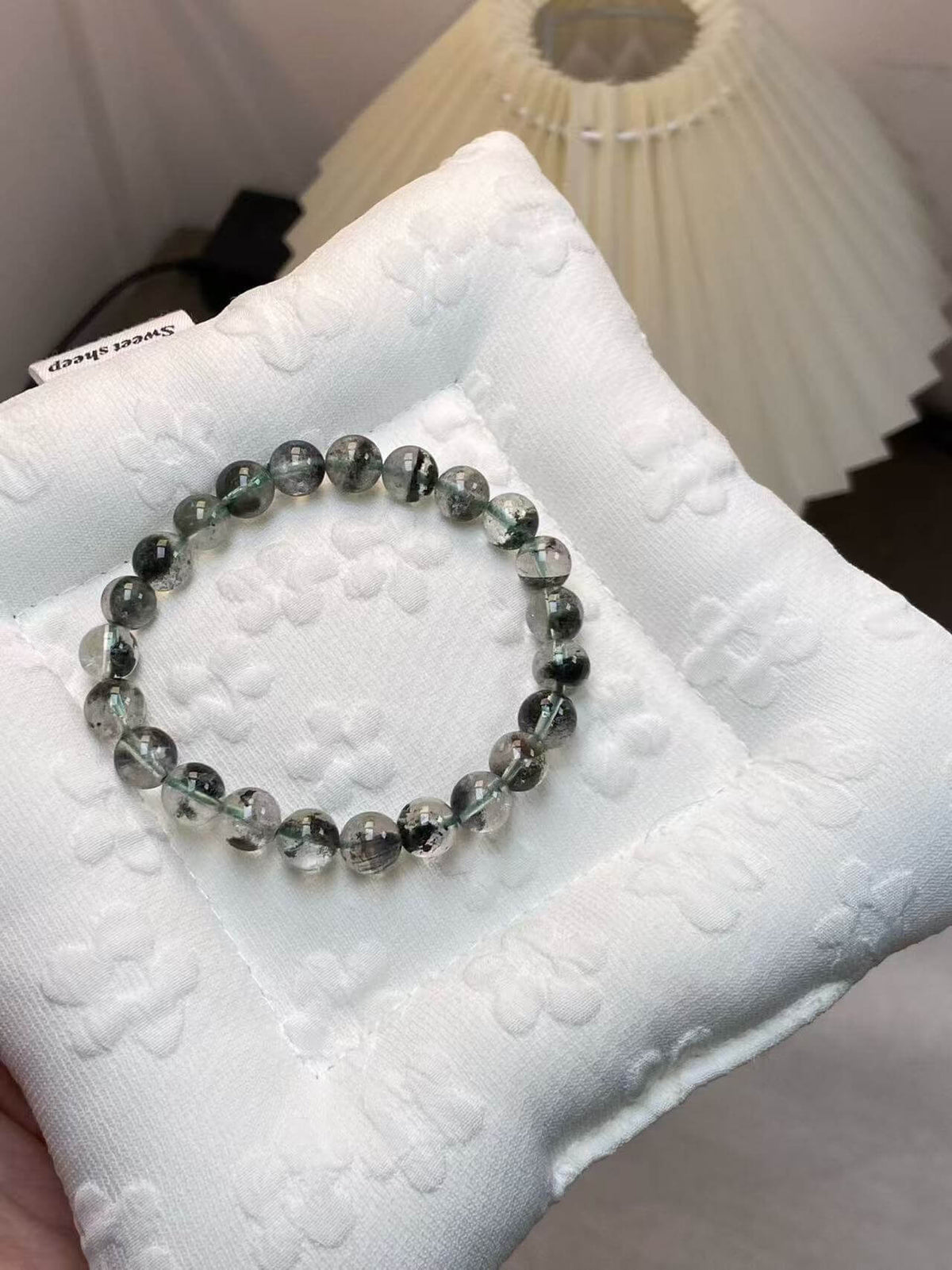 8mm Green Phantom Quartz Bracelet | Handcrafted Natural Crystal Beaded Jewelry Rooted in Traditional Eastern Culture