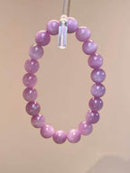 9mm Natural Kunzite Bracelet | Handcrafted Delicate Purple Gemstone Beaded Jewelry Rooted in Traditional Eastern Culture