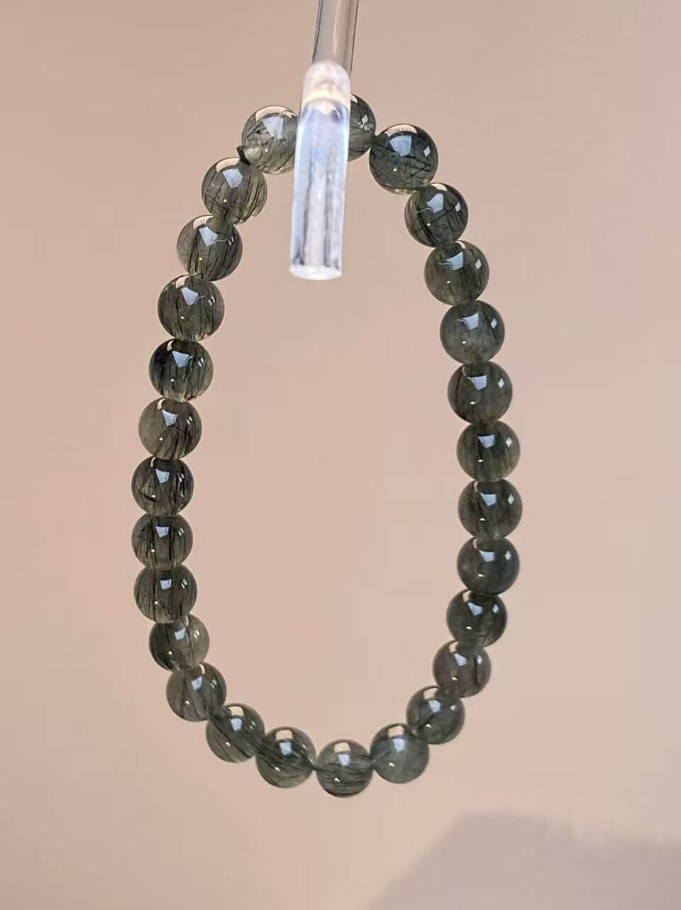 6mm Prasiolite Bracelet | Handcrafted Natural Quartz Beaded Jewelry Rooted in Traditional Eastern Culture